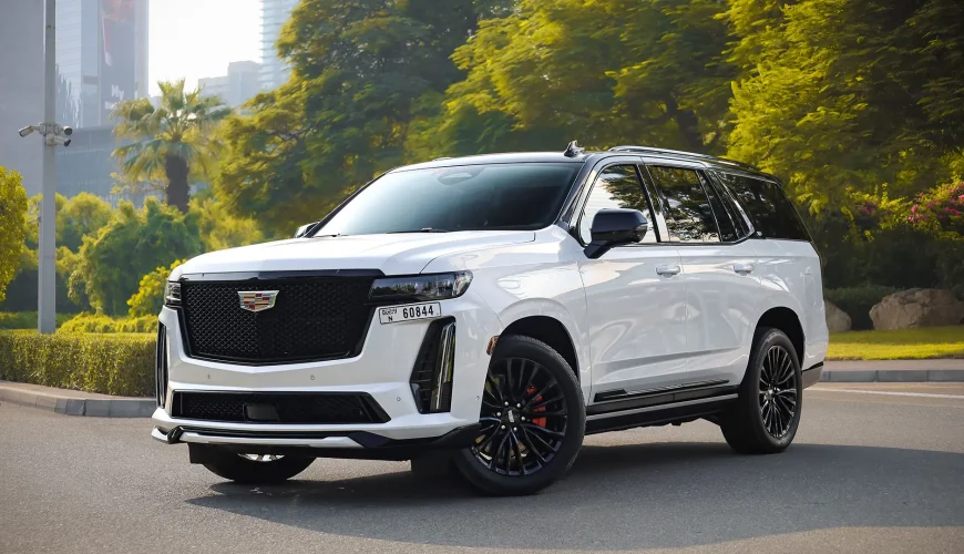 Rent cadillac escalade v in dubai no deposit