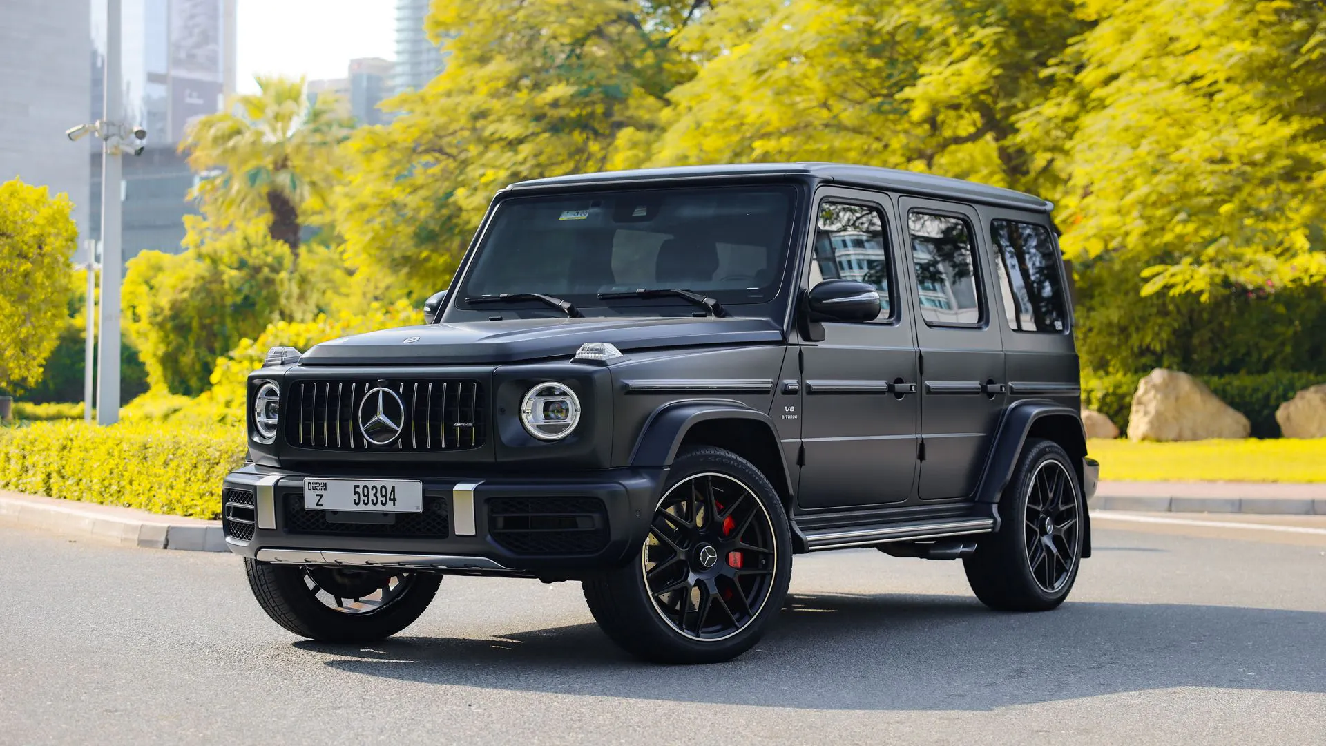 Rent Mercedes G63 AMG Black Matte in Dubai - GMZ Car Rental