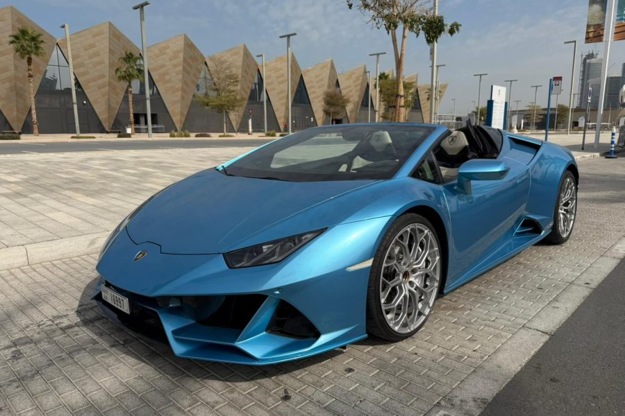 Lamborghini Huracan Evo Spyder for rent in Dubai