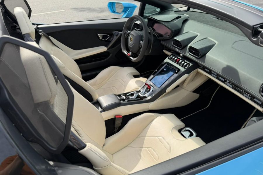 rent Lamborghini Huracan Evo Spyder in Dubai