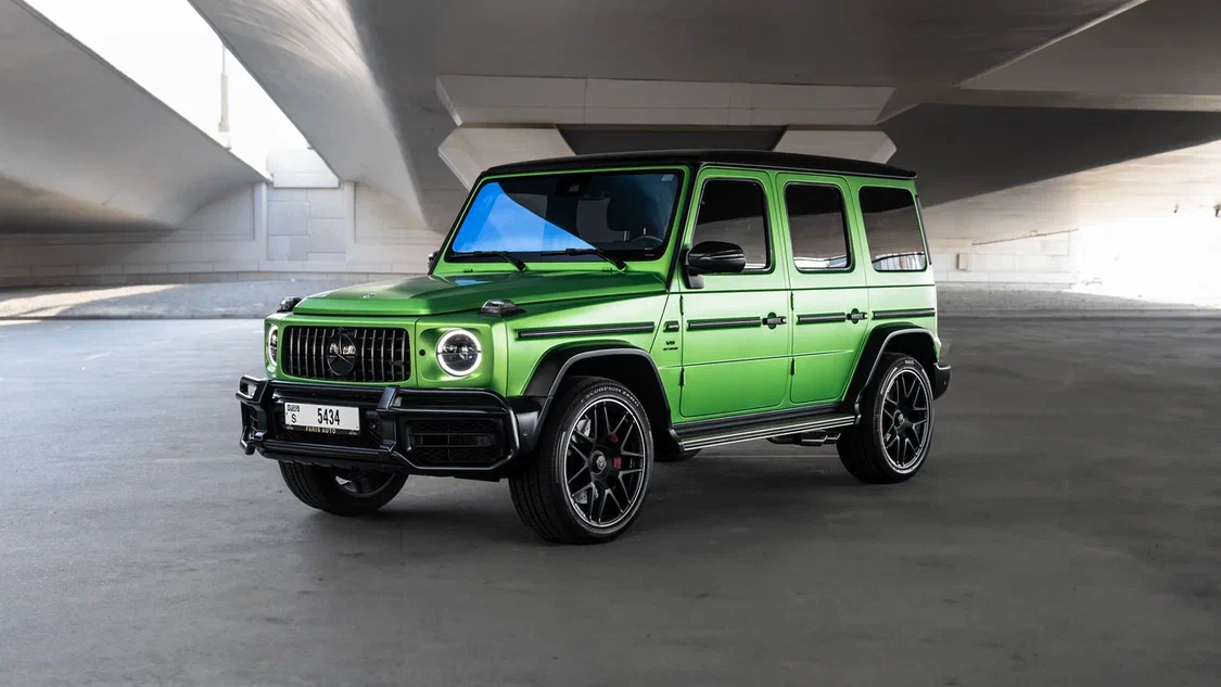 Rent Mercedes-Benz G63 AMG Green in Dubai - GMZ Car Rental