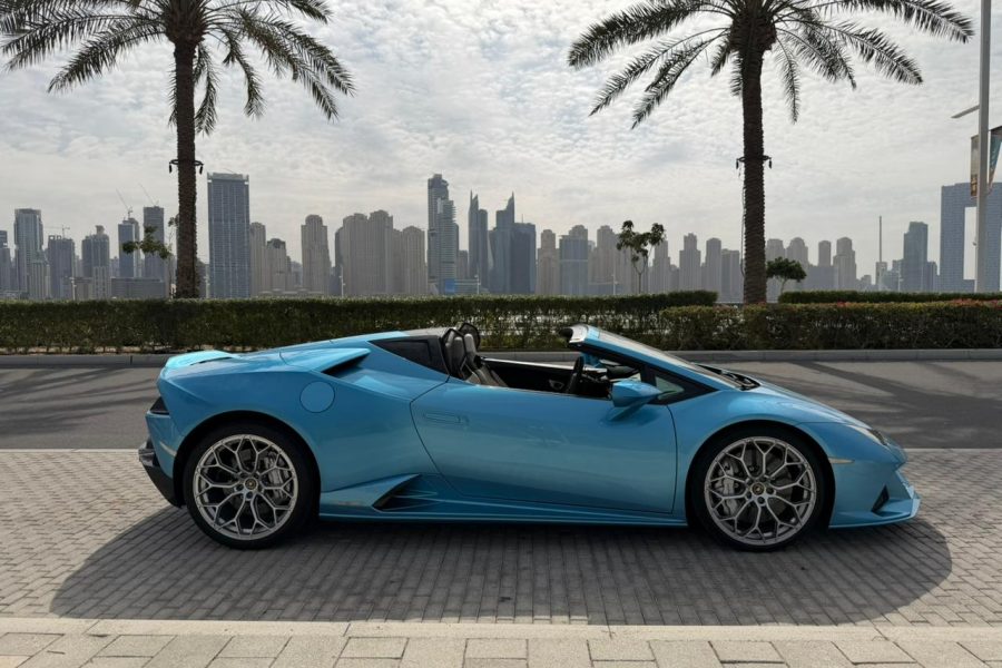 rent Lamborghini Huracan Evo Spyder in Dubai