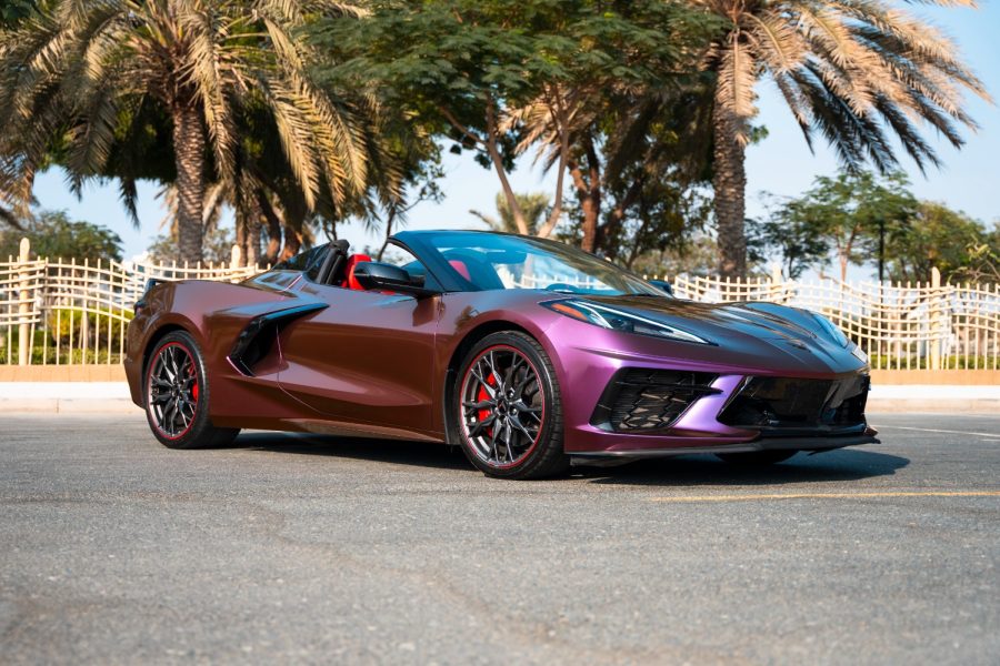 Hire Chevrolet Corvette Stingray C8 in Dubai without deposit