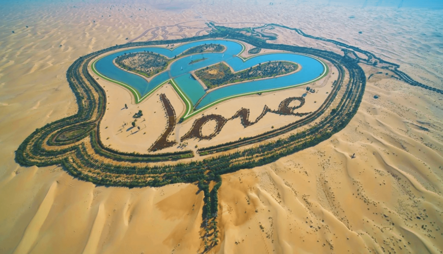 Tranquil Oasis of the Al Qudra Lakes