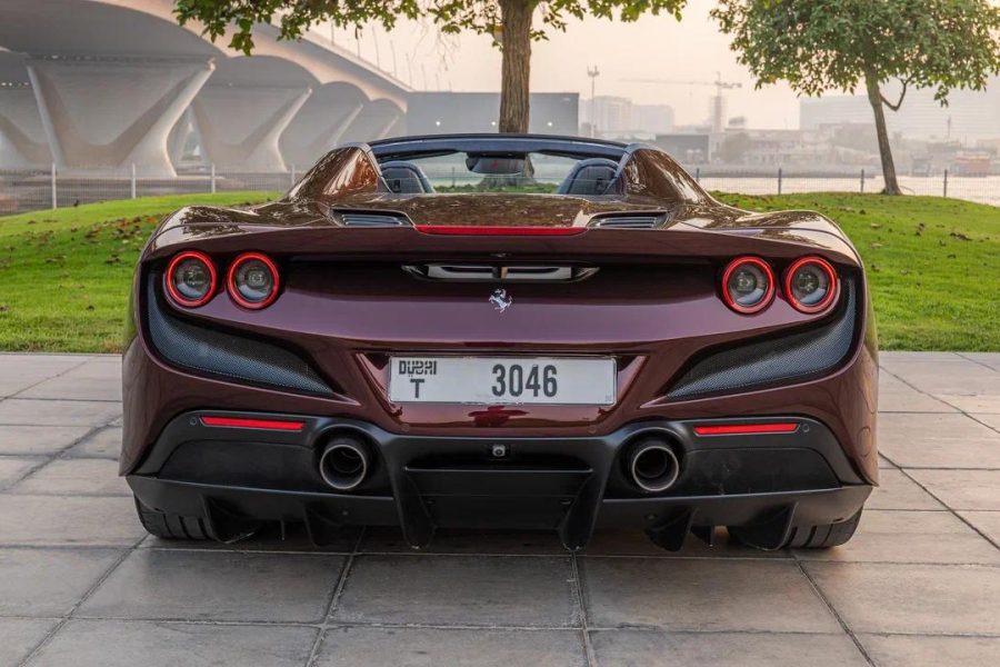 rent Ferrari F8 Spider in Dubai