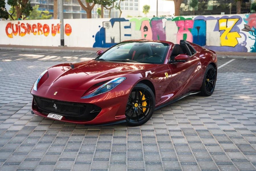 Ferrari 812 GTS rental price in Dubai