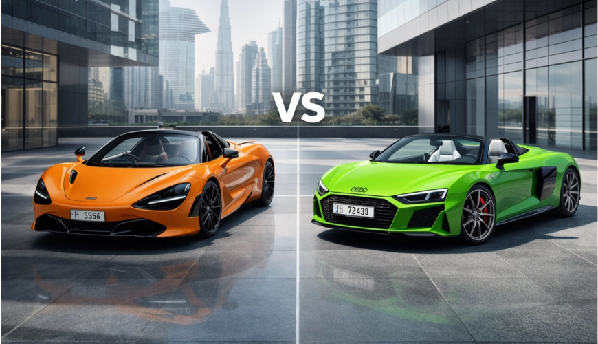 Mclaren 720s vs Audi R8 Spyder