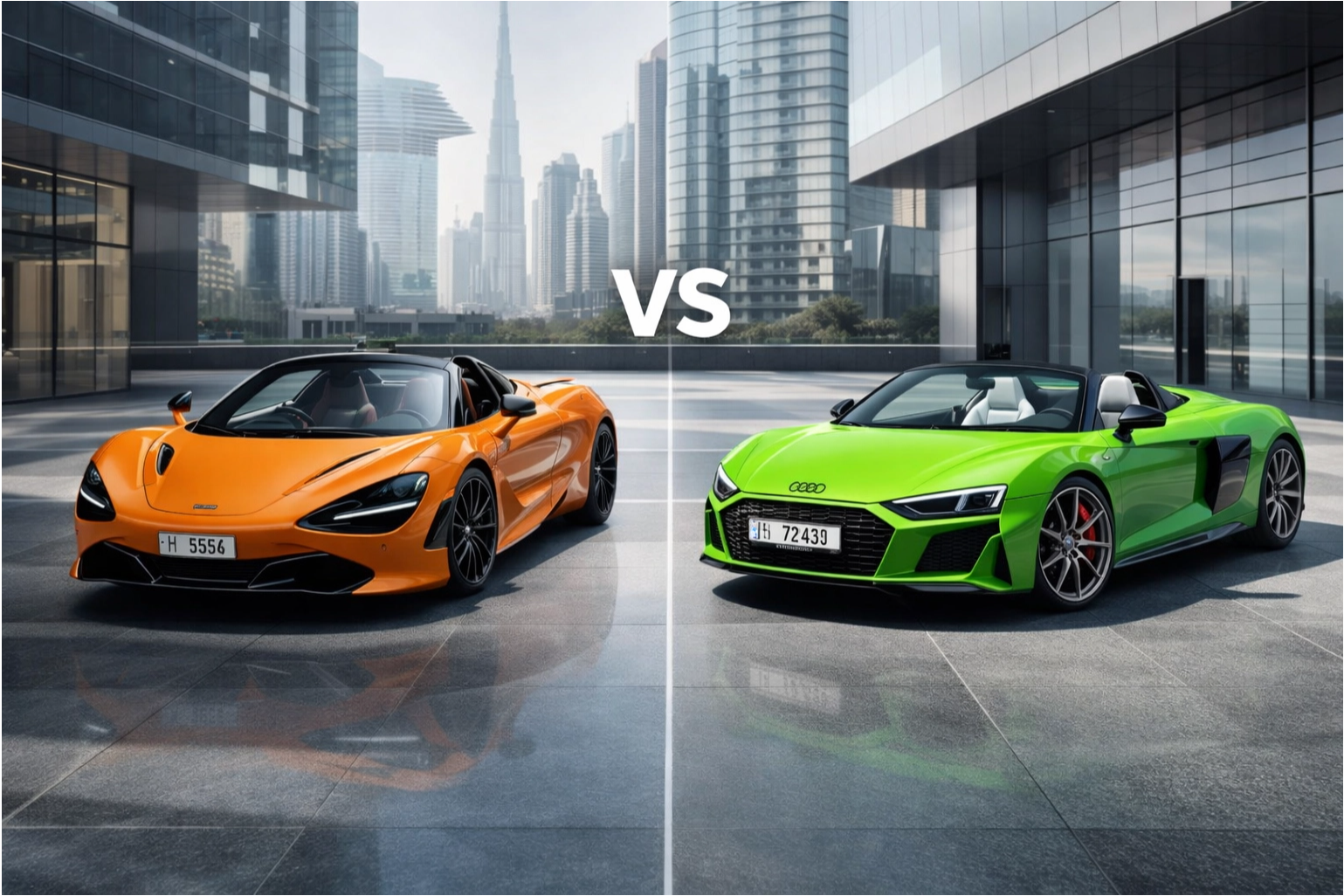 Mclaren 720s vs Audi R8 Spyder